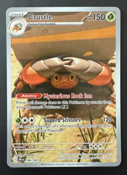 Crustle - 186/182 - Illustration Rare - Destined Rivals - Pokemon Card - NM - Image 1