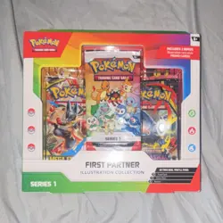 Pokemon TCG First Partner Illustration Collection Series 1 Box 25 Cards 2021 - Image 1