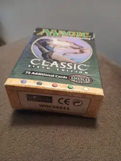 MTG CLASSIC 6th EDITION Tournament Pack 75 Additional Cards Deck Box No Cards - Image 5
