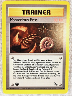 Pokemon TCG Mysterious Fossil Trainer Wizards Of The Coast Card #62 1st Edition - Image 1