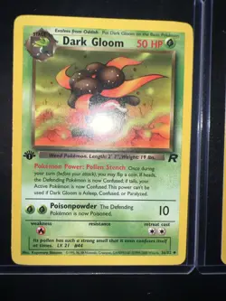 VTG. 1999 Pokemon 1st Edition Cards-Dratini, Dark Gloom, Horsea, Here Comes Team - Image 3