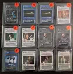 1995 STAR WARS DECIPHER CCG PREMIERE BLACK BORDER LIMITED RARE - 109 CARD LOT - Image 1