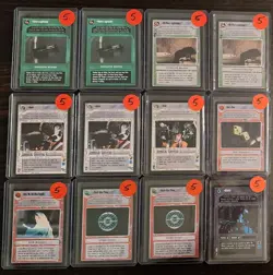 1995 STAR WARS DECIPHER CCG PREMIERE BLACK BORDER LIMITED RARE - 109 CARD LOT - Image 2