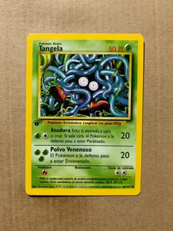 1st Edition SPANISH Tangela 66/102 Base Set - Common Pokemon Card - NM/Mint - Image 1
