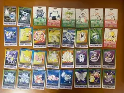 BANDAI POKEMON Carddass 1990s 32 Card Lot Vintage Collectible - Image 1