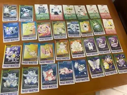 BANDAI POKEMON Carddass 1990s 32 Card Lot Vintage Collectible - Image 5