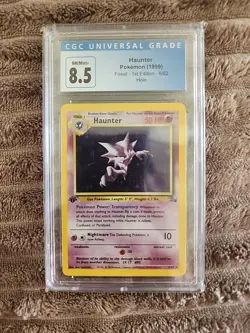 Haunter 1999 Pokemon Fossil 1st Edition Holo Rare Card 6/62 CGC 8.5 - Image 1