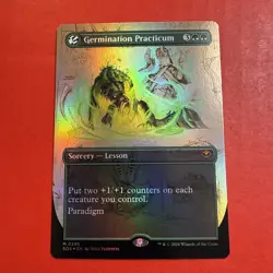 Germination Practicum (Borderless) - Secrets of Strixhaven (SOS) -foil -nm - Image 1
