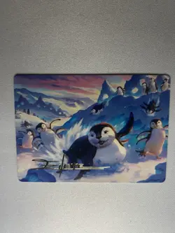 MTG Avatar The Last Airbender Otter-Penguin Gold Stamped Signature Art Series 4 - Image 1