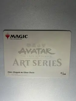 MTG Avatar The Last Airbender Otter-Penguin Gold Stamped Signature Art Series 4 - Image 2