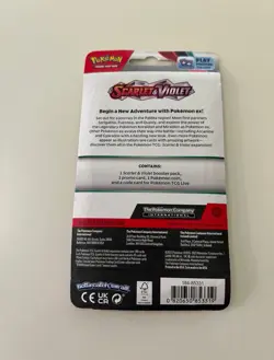 Scarlet & Violet Base Set Factory Sealed 1-Pack Blister with Spidops Promo Card - Image 2