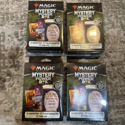 MTG Mystery Power Box Sealed | 2 Booster Packs 1 Foreign Pack 1 Promo. 4 Boxes! - Image 1