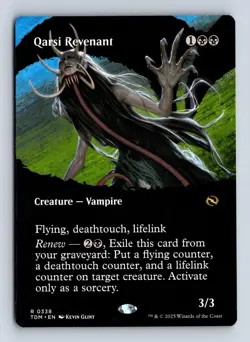 Qarsi Revenant (Borderless) 338 R Tarkir: Dragonstorm Magic: The Gathering NM/M - Image 1