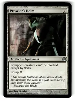 Prowler's Helm 219 Uncommon Theros Magic: The Gathering Lightly Played - Image 1