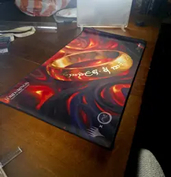 MTG The One Ring Playmat 2023 GenCon Gold Foil The Lord of the Rings /500 - Image 2