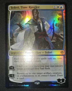 MTG FOIL Teferi, Time Raveler 221/264 Rare NM - Image 1