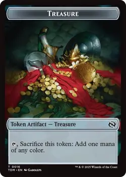 MTG Tarkir: Dragonstorm Commander - Experience & Treasure [Token] - Image 2