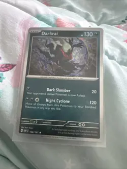 Darkrai Pokemon Card 130 HP Night Cyclone Attack Holo Rare - Image 1