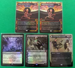 MTG Secrets Of Strixhaven Mythic Foil Full Art LOT OF 5 Decorum Dissertation - Image 2