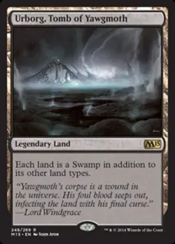 Slightly Played, English - 1 x MTG Urborg, Tomb of Yawgmoth Magic 2015 - Image 1