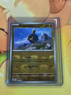 Roggenrola Master Ball #46 Holo Pokemon Sv11W: White Flare Card - Image 1