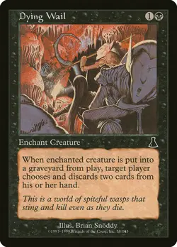 MTG Dying Wail Urza's Destiny 058/143 Regular Common Near Mint NM - Image 1