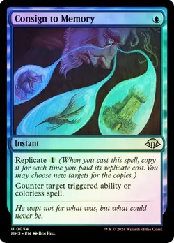 NM Foil Consign to Memory, MGT, Modern Horizons 3, Magic the Gathering, 54 - Image 1