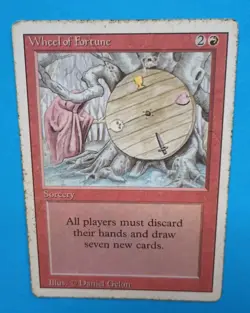 Magic the Gathering MTG Revised WHEEL OF FORTUNE Rare HP 1994 Vintage! - Image 2