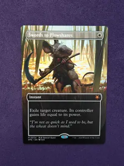 Swords to Plowshares - Borderless - Special Guests - NM- MTG SPG - Image 1
