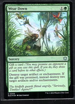 Wear Down U Bloomburrow 203 NM Foil - Image 1