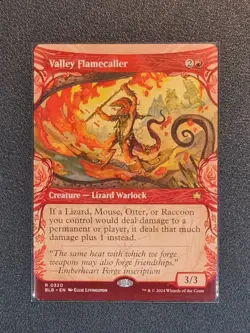MTG Valley Flamecaller - Showcase - Bloomburrow - BLB - Near Mint+ Condition - Image 1