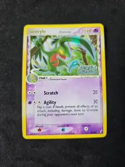 Pokemon Crystal Guardians Grovyle Delta Species 19/100 Reverse Holo Stamped NM - Image 1