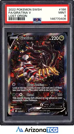 Pokemon 2022 Giratina V 186/196 Alt Art Lost Origin PSA 9 - Image 1