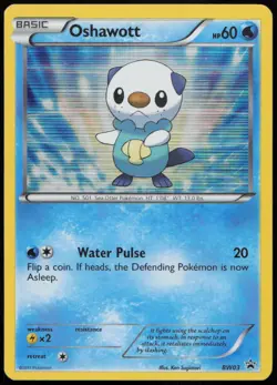 Oshawott - BW03 MP Black And White Promo Holo Pokemon - Image 1