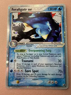 Pokemon TCG Feraligatr ex 103/115 Unseen Forces Holo Silver Border - Image 1