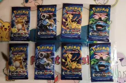 Pokemon XY Evolutions Boostet Pack Art Set - Lot Of 8 (2 Complete Sets) - Image 1