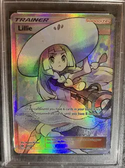 Pokemon TCG PSA 9 LILLIE Full Art 147/149 Sun & Moon Base Set 2017 - Image 3