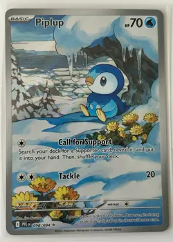 Pokemon Piplup Me02: Phantasmal Flames Illustration Rare Holo 098/094 English - Image 1