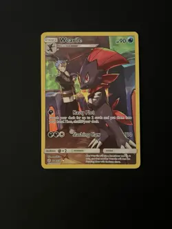 Weavile Secret Rare 238/236 Pokemon Cosmic Eclipse Holo Near Mint - Image 1