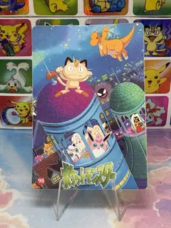 Pokemon Charizard Vintage Pocket Monsters Vending HOLO Prism Sticker 98 Nintendo - Image 5