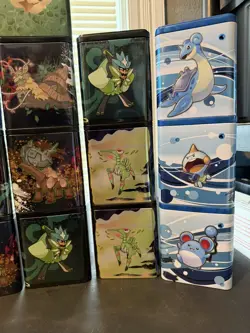 Pokemon TCG Collectible Stacking Tins Empty Lot of 24 Tins Only - Image 4