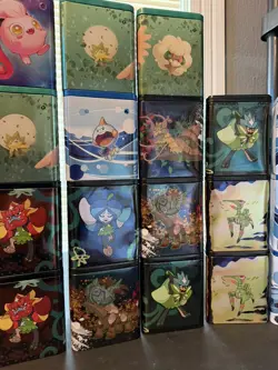 Pokemon TCG Collectible Stacking Tins Empty Lot of 24 Tins Only - Image 5