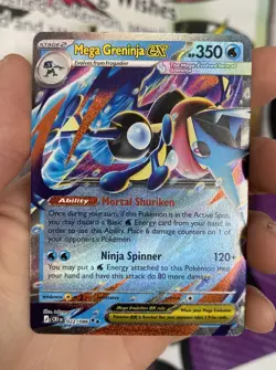Pokemon TCG Mega Evolution Chaos Rising Mega Greninja EX 022/083 English - Image 1