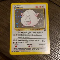 Wizards of the Coast Chansey 003/130 Base Set 2 Holo Rare English 2000 120 HP - Image 1