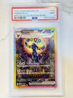 Pokemon TCG Prismatic Evolutions Umbreon ex 161/131 SIR MINT PSA 9 - Image 1