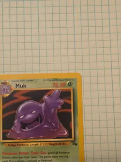 Pokemon TCG 1999 Muk 28/62 Fossil Set Regular Non Holo Vintage NM - Image 4