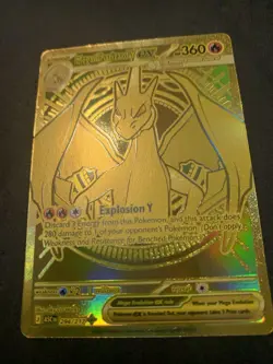 Mega Charizard Y EX 294/217 Gold Hyper Rare Pokemon TCG English NM - Image 1