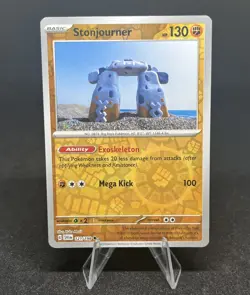 Pokemon TCG Stonjourner Scarlet & Violet Base Set 121/198 Reverse Holo Uncommon - Image 1