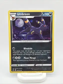 Pokemon Black Star Promo UMBREON HOLO SWSH129 Sword & Shield UP Condition - Image 1