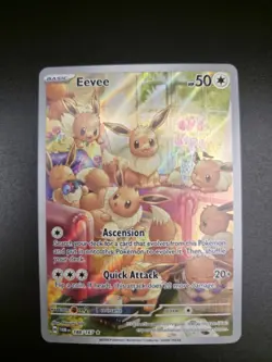 Pokemon TCG Eevee 188/167 SV06 Twilight Masquerade Illustration Rare Holo 50 HP - Image 1